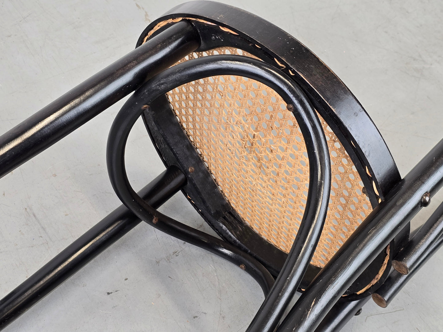 VINTAGE BUGHOLZ STÜHLE stuhl wiener geflecht schwarz thonet esstisch küche esszimmer