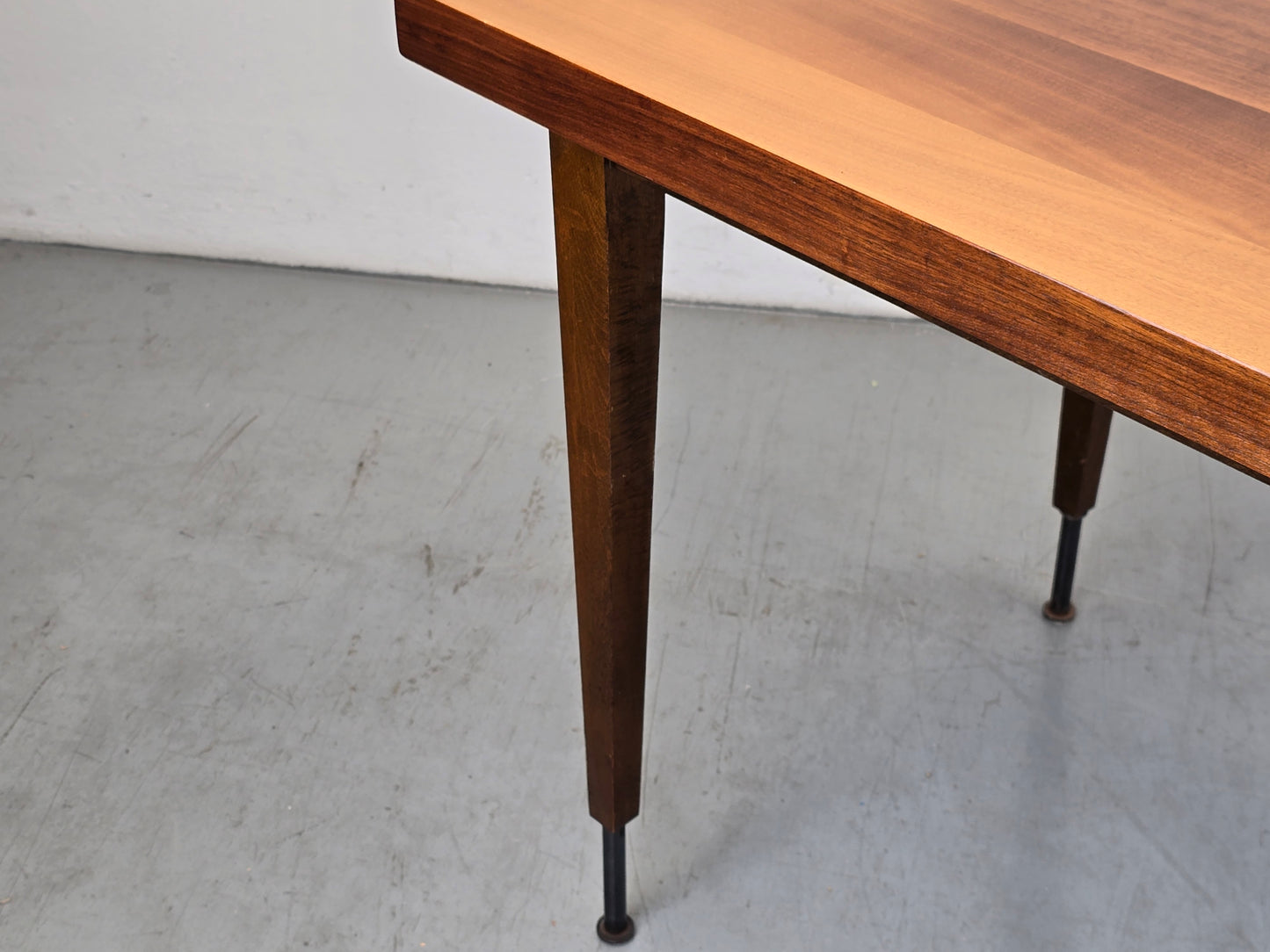 VINTAGE ESSTISCH tisch schreibtisch holz nuss 1960er ddr retro küchentisch