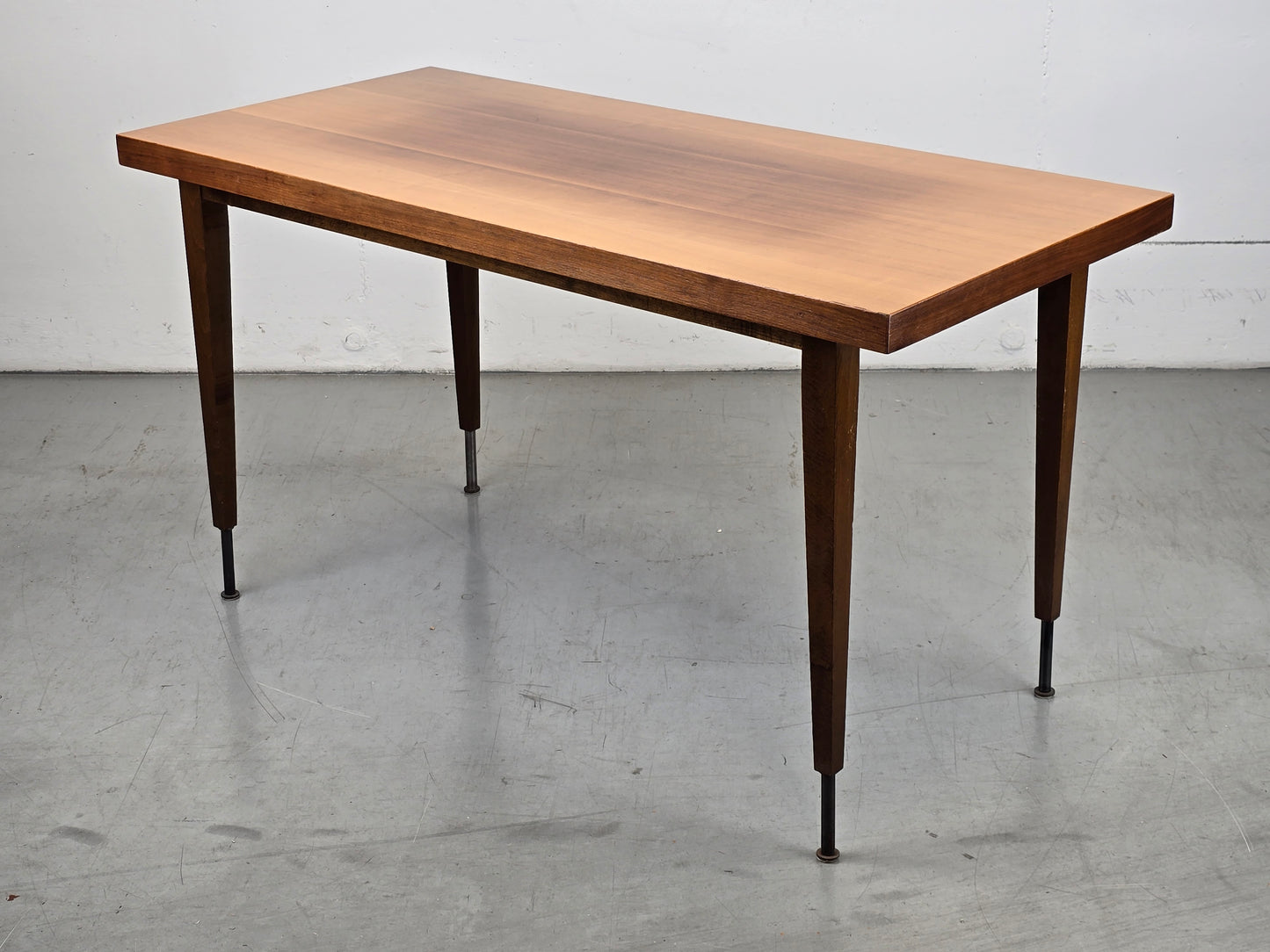 VINTAGE ESSTISCH tisch schreibtisch holz nuss 1960er ddr retro küchentisch