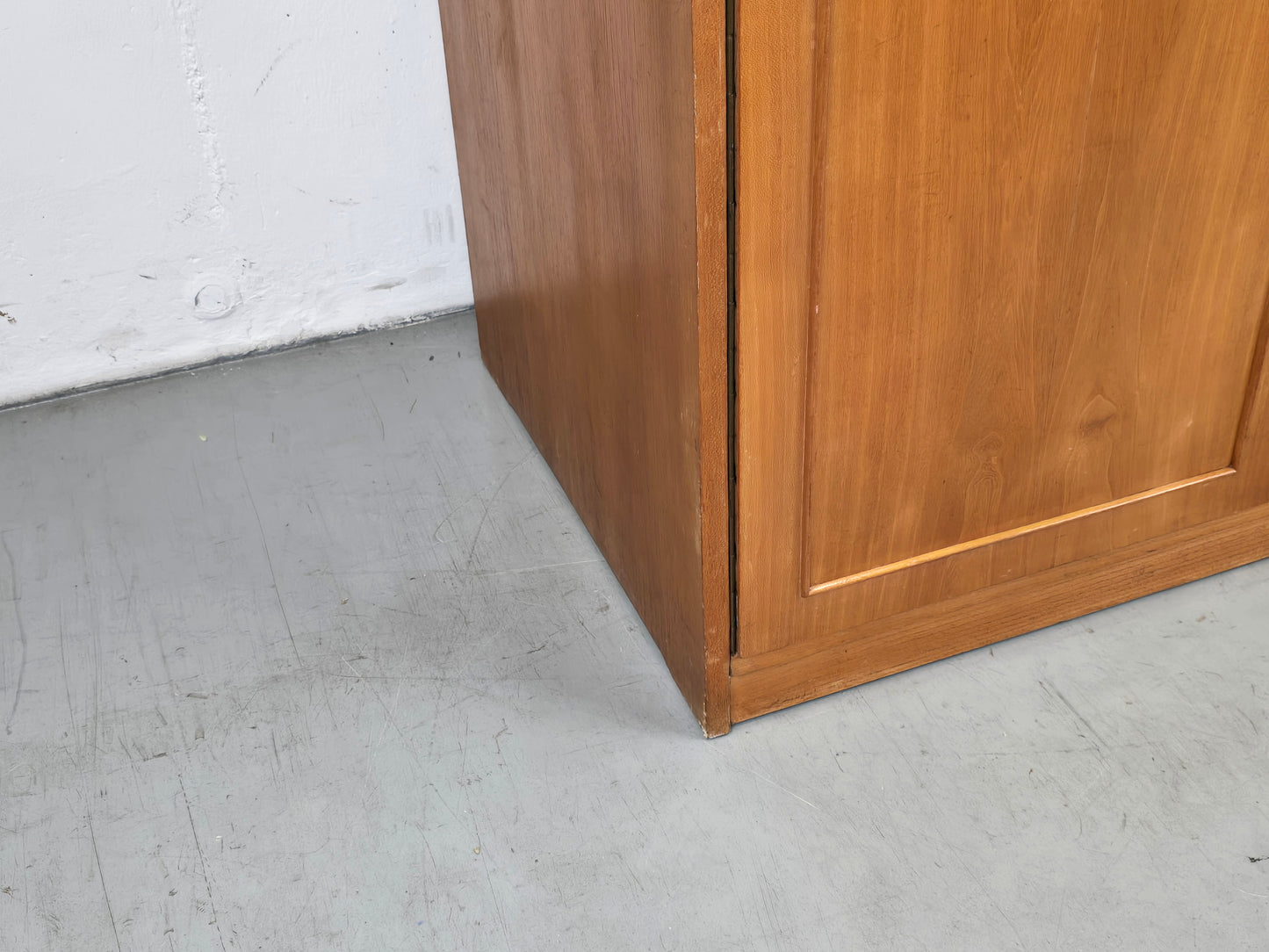 WK MÖBEL KLEIDERSCHRANK schrank rüster holz kommode flur vintage spiegel