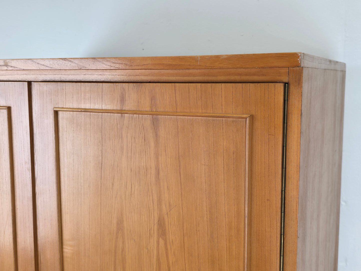 WK MÖBEL KLEIDERSCHRANK schrank rüster holz kommode flur vintage spiegel