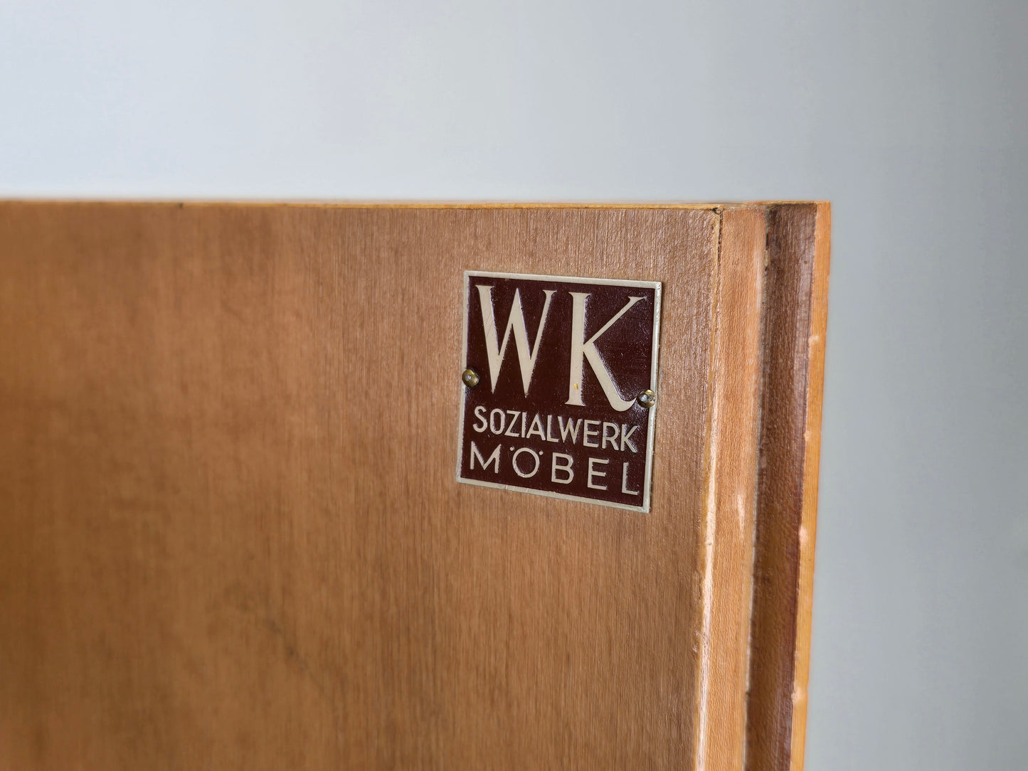 WK MÖBEL KLEIDERSCHRANK schrank rüster holz kommode flur vintage spiegel