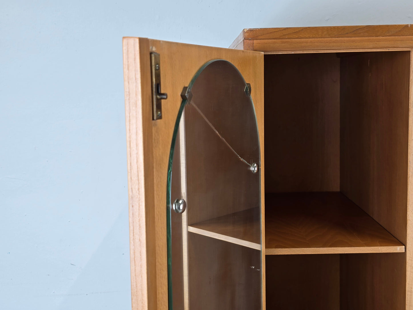 WK MÖBEL KLEIDERSCHRANK schrank rüster holz kommode flur vintage spiegel