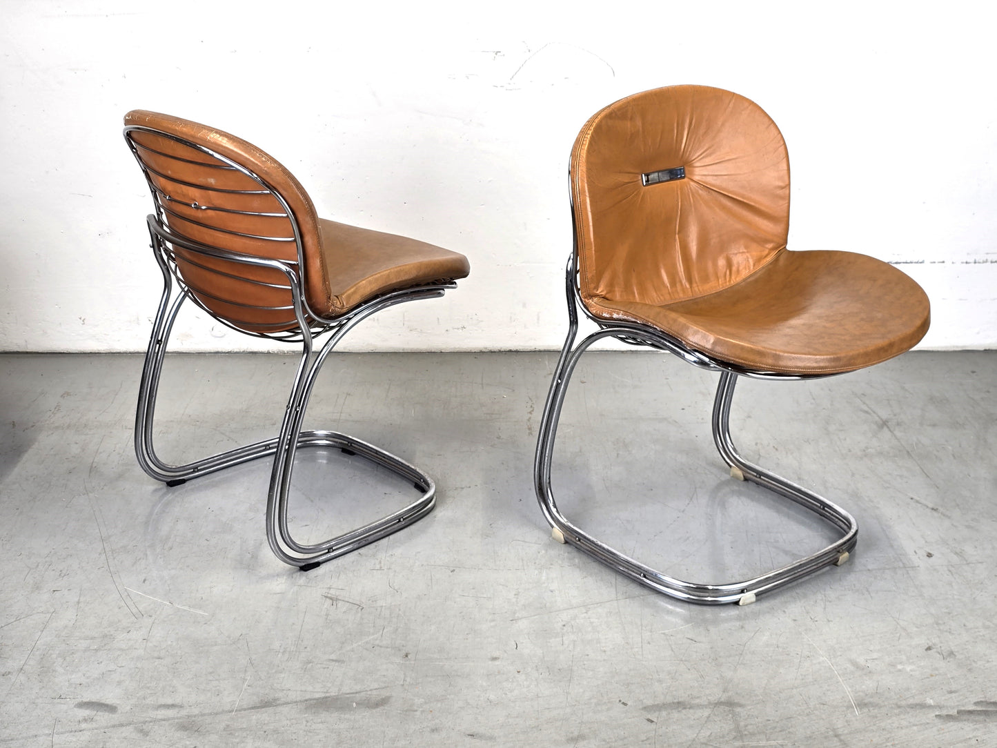 GASTONE RINALDI STUHL freischwinger esszimmer stühle vintage sabrina italien