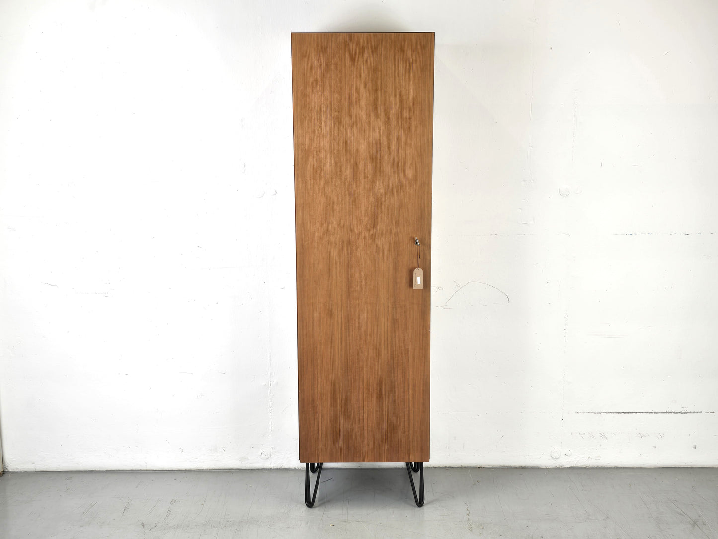 VINTAGE SCHRANK schuhschrank kommode holz nussbaum kleiderschrank 1960er