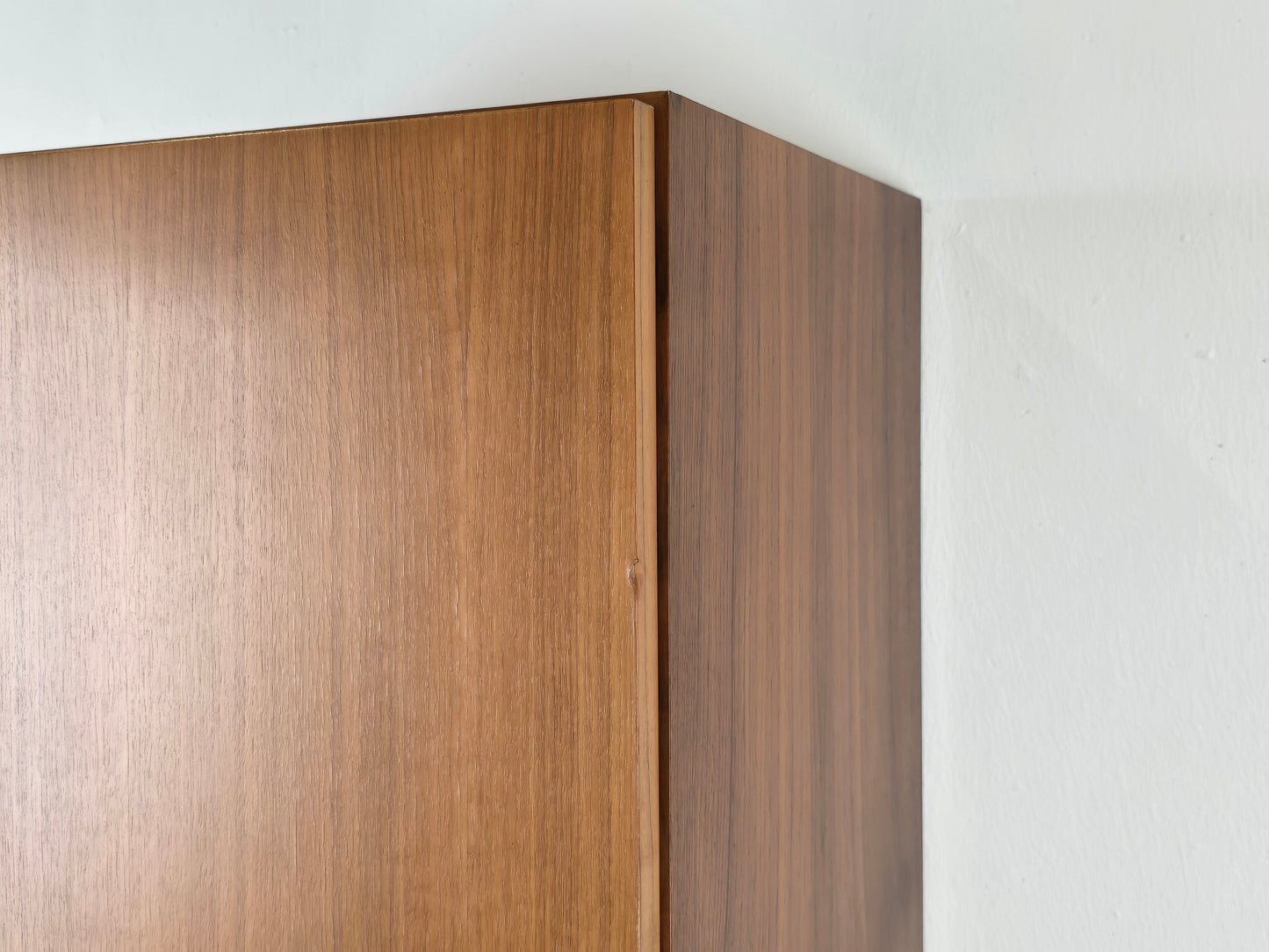 VINTAGE SCHRANK schuhschrank kommode holz nussbaum kleiderschrank 1960er