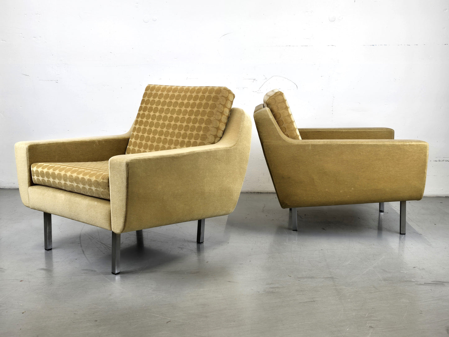 MID CENTURY SESSEL senfgelb vintage 1960er tv couch retro ddr polsterstuhl