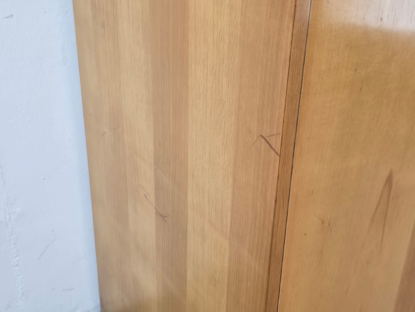 WK MÖBEL VINTAGE KLEIDERSCHRANK holz minimalistisch schrank mid century