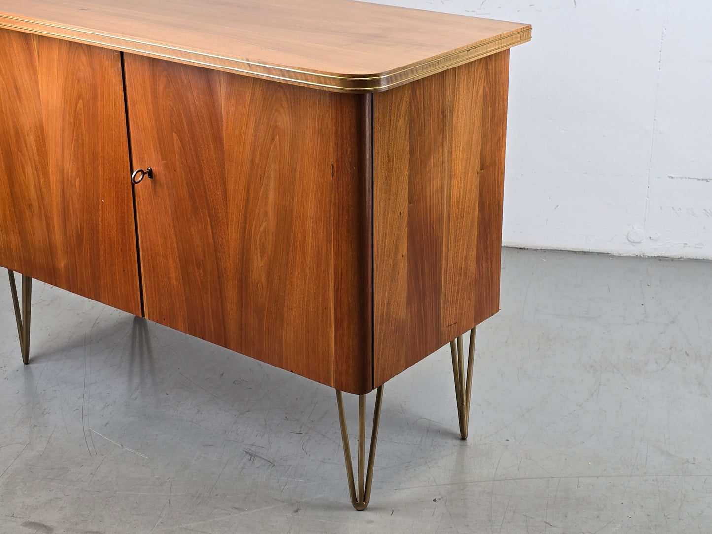 1950ER JAHRE SIDEBOARD holz nussbaum tv low board kommode vintage
