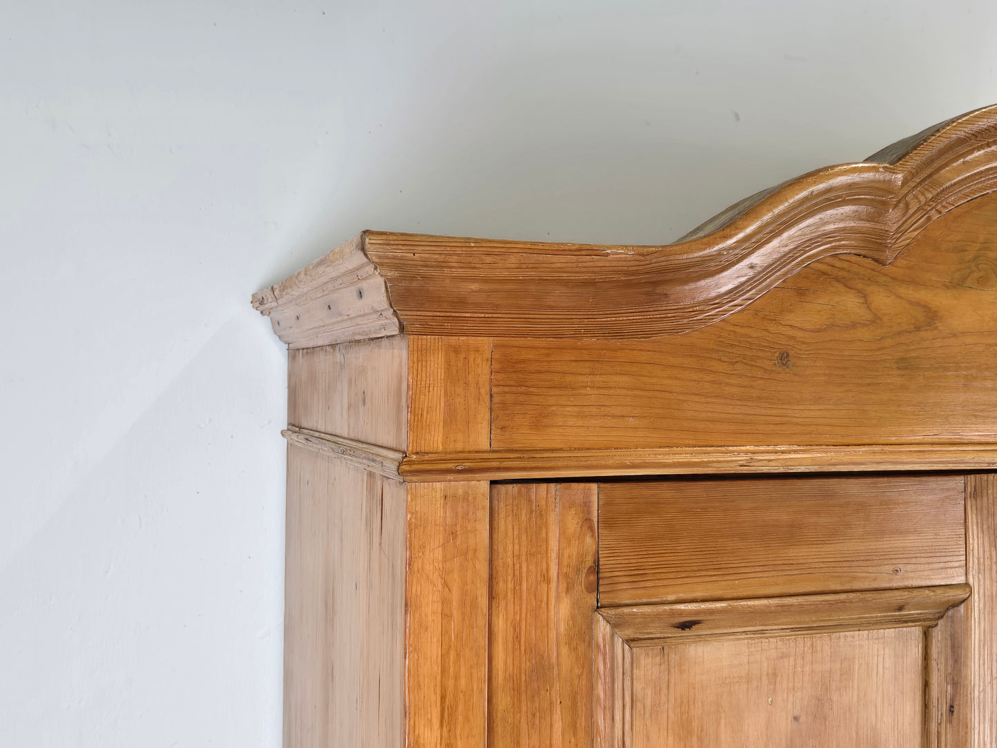 VINTAGE BAUERNSCHRANK holz schrank garderobe kleiderschrank vollholz