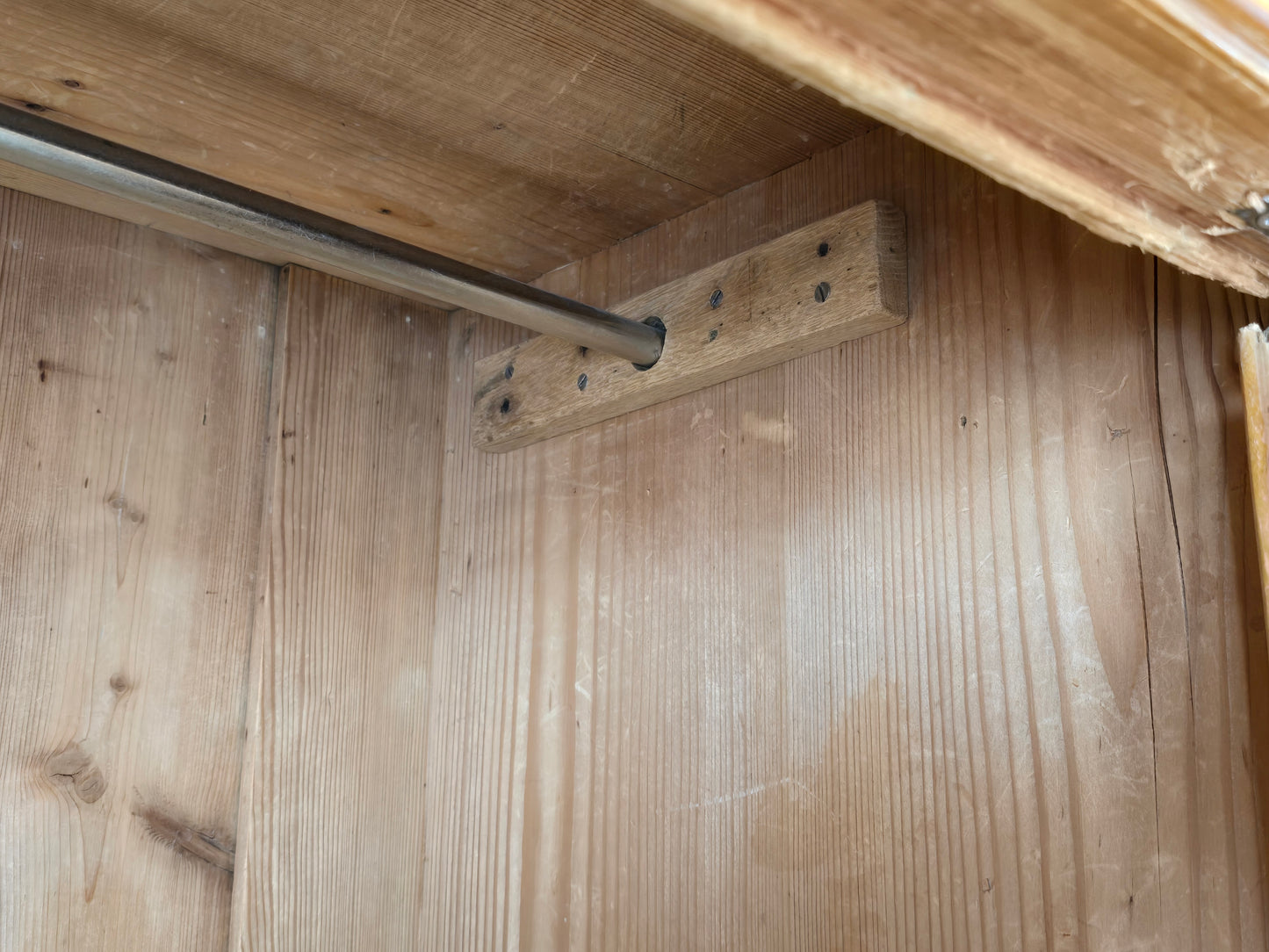 VINTAGE BAUERNSCHRANK holz schrank garderobe kleiderschrank vollholz