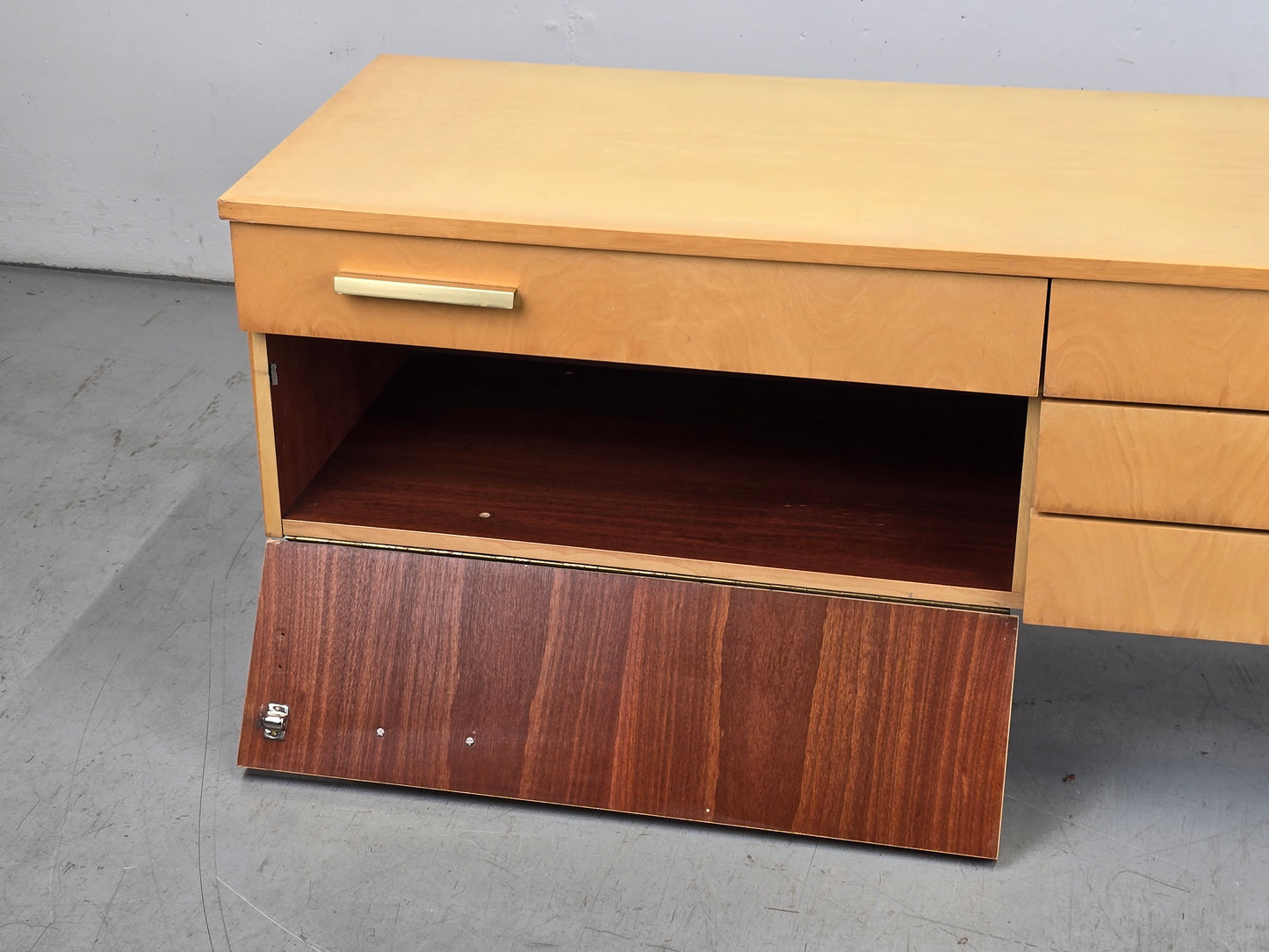 MID CENTURY SIDEBOARD vintage kommode holz retro 1960er tv low board