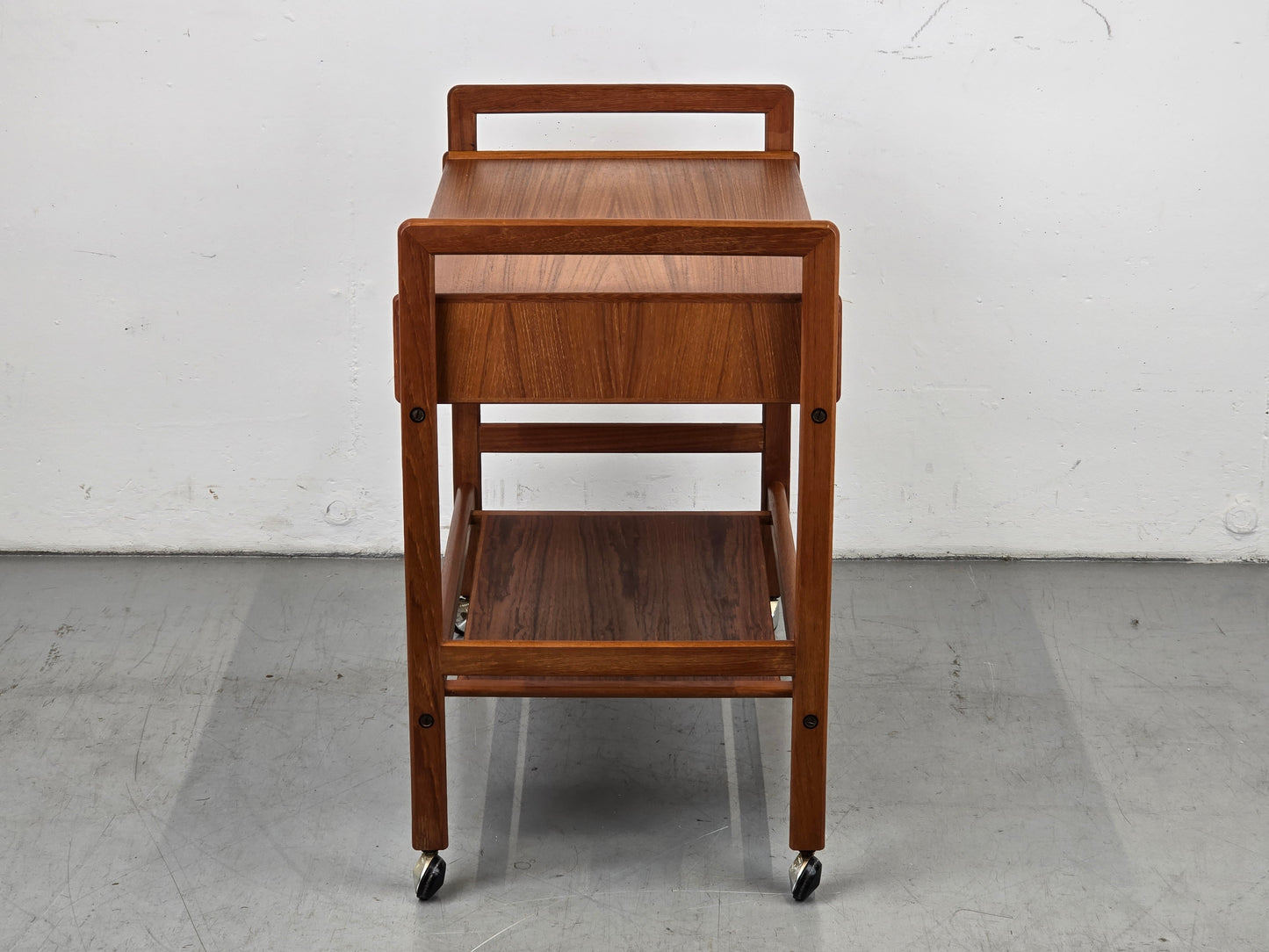 DÄNISCH TEAK SERVIERWAGEN couchtisch beisteltisch tv bar wagen holz vintage mid century