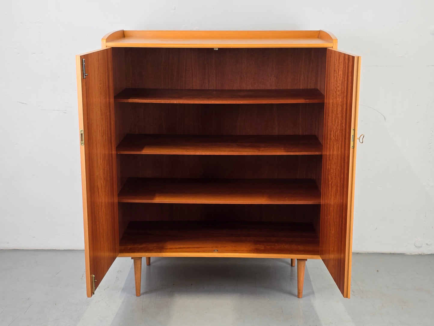 VINTAGE KOMMODE rüster holz kleider schrank 1960er retro ddr ablage