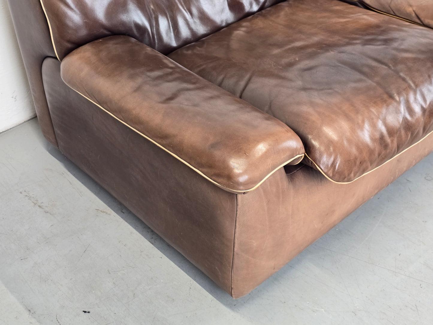 DE SEDE DS66 LEDERSOFA braun couch sofa leder vintage garnitur 2er sessel