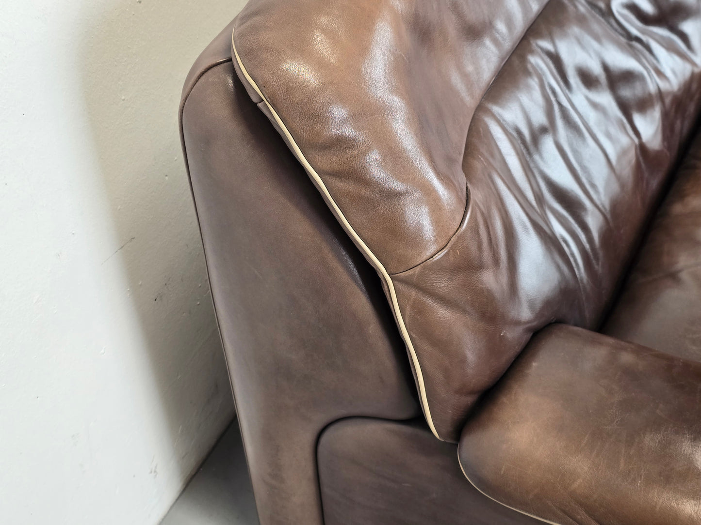 DE SEDE DS66 LEDERSOFA braun couch sofa leder vintage garnitur 2er sessel