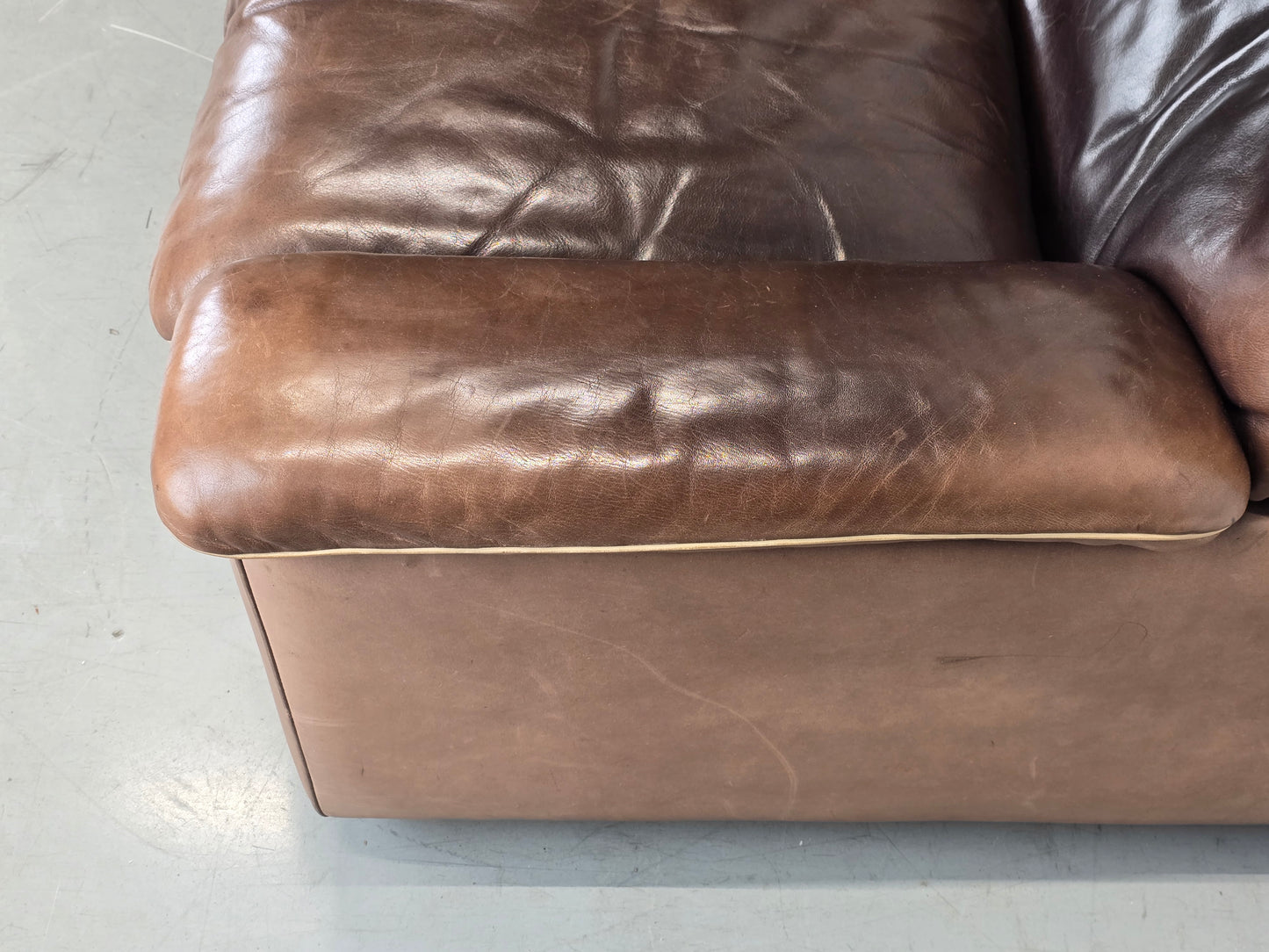 DE SEDE DS66 LEDERSOFA braun couch sofa leder vintage garnitur 2er sessel