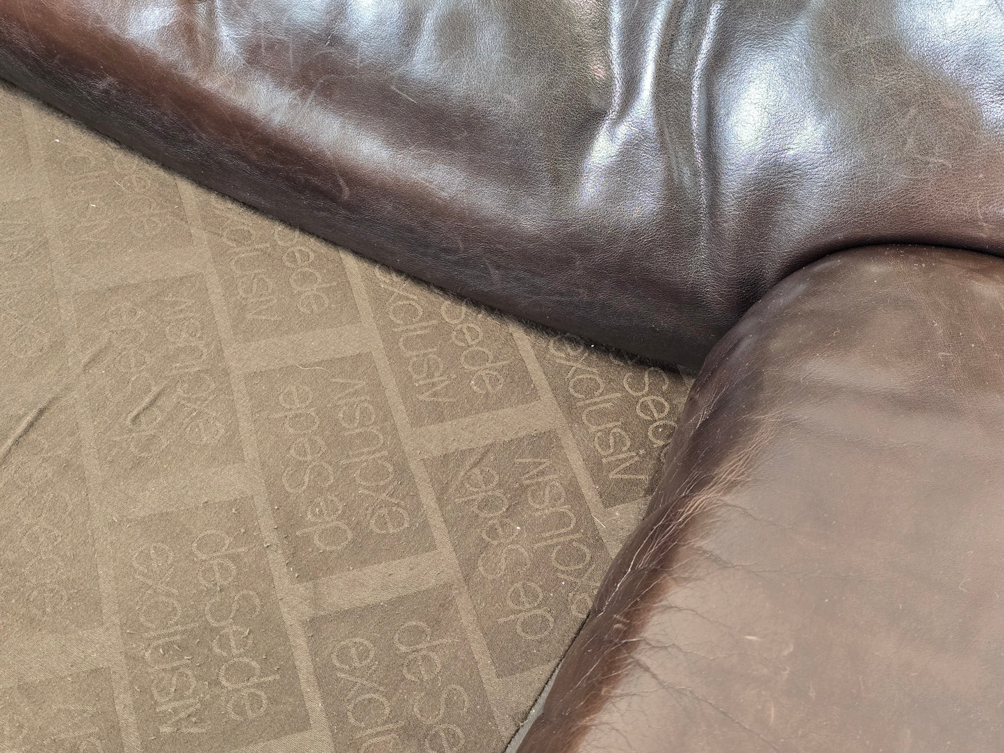 DE SEDE DS66 LEDERSOFA braun couch sofa leder vintage garnitur 2er sessel