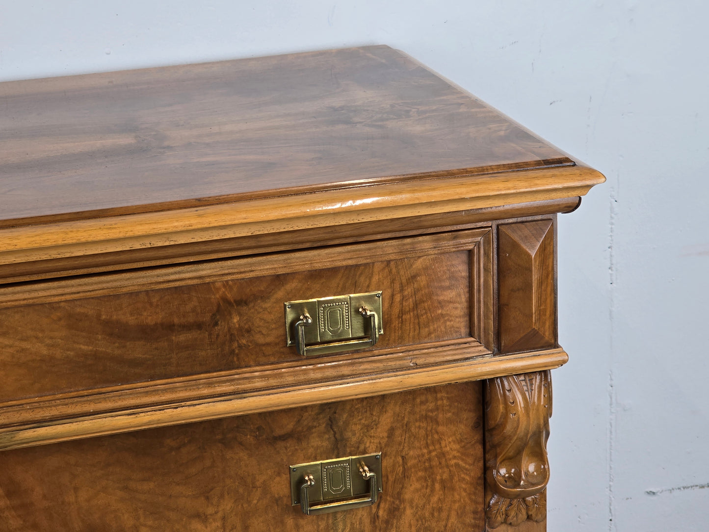 ANTIK KOMMODE gründerzeit holz nussbaum vintage schubladen restauriert