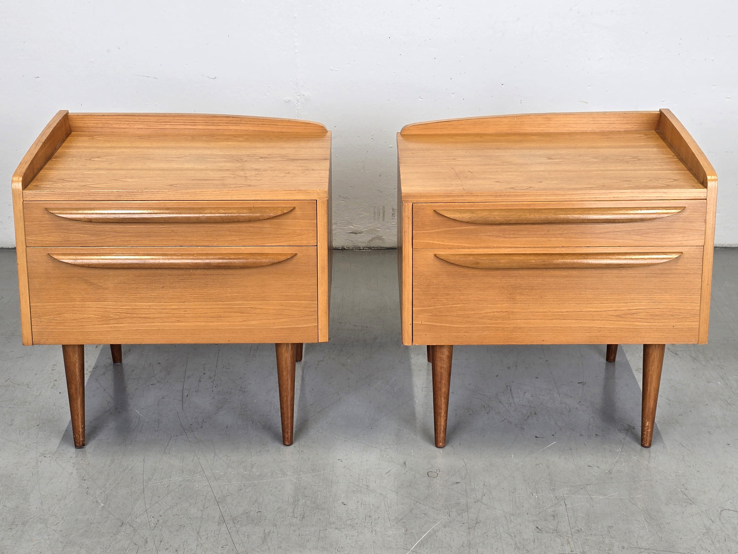 VINTAGE 2ER SET NACHTTISCHE nachttisch holz 1960er schlafzimmer tisch kommode