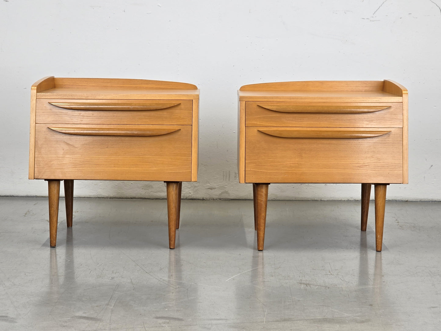 VINTAGE 2ER SET NACHTTISCHE nachttisch holz 1960er schlafzimmer tisch kommode