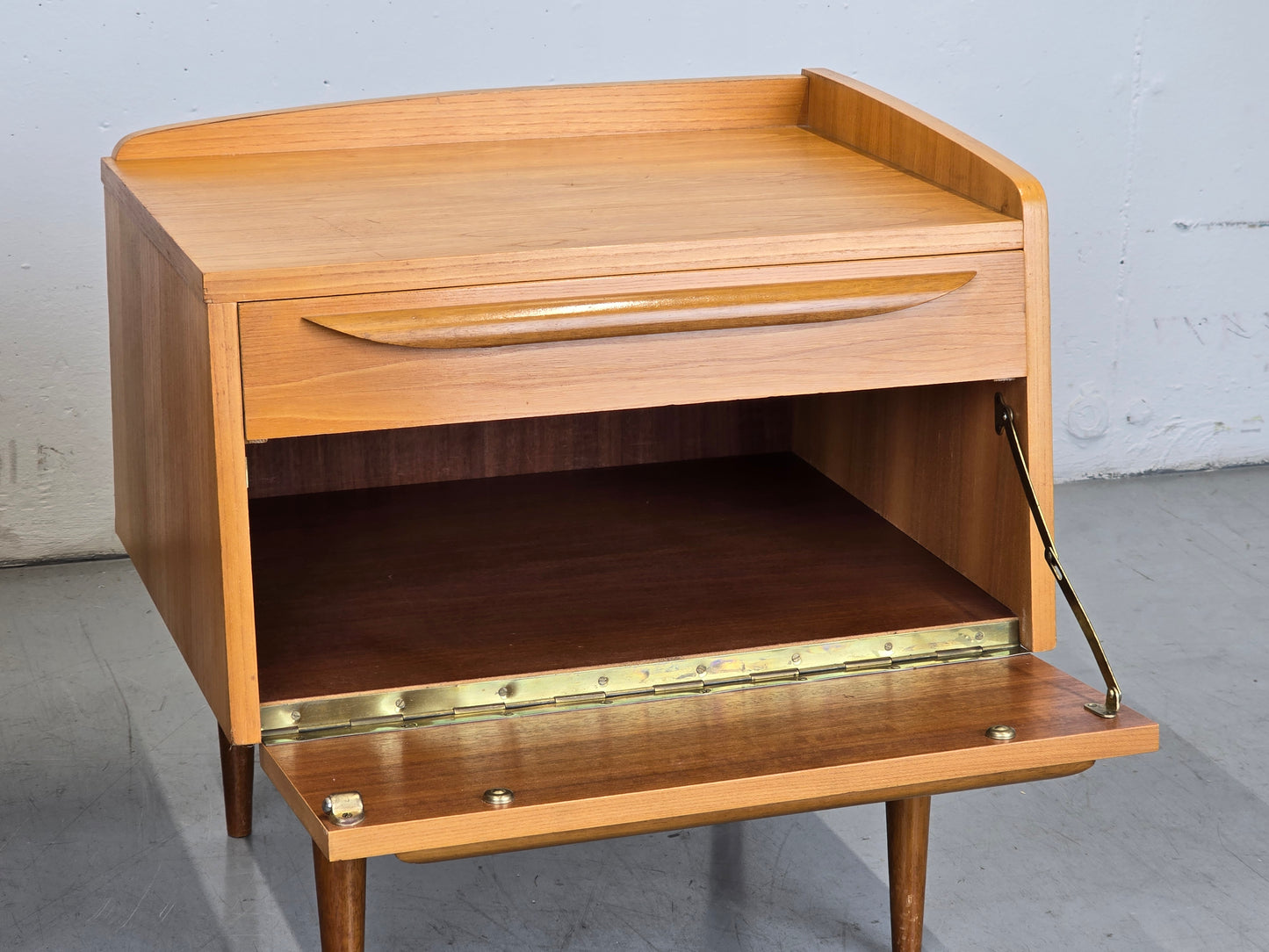 VINTAGE 2ER SET NACHTTISCHE nachttisch holz 1960er schlafzimmer tisch kommode