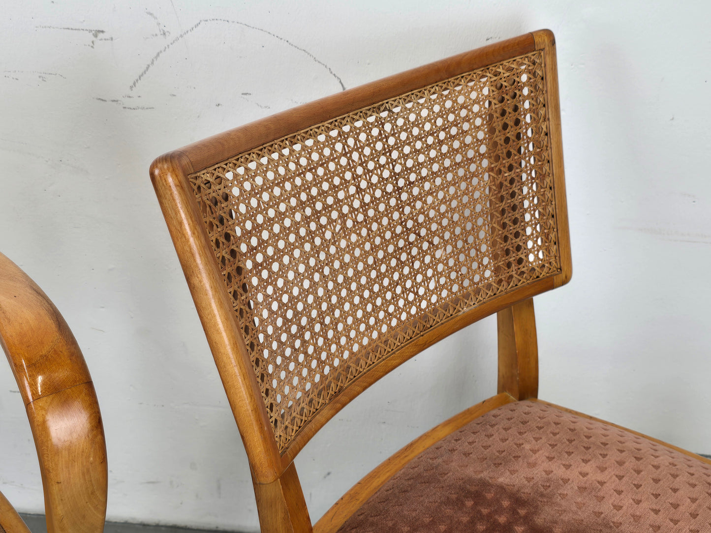 VINTAGE STÜHLE esszimmer küche esstisch stuhl wiener geflecht altrosa