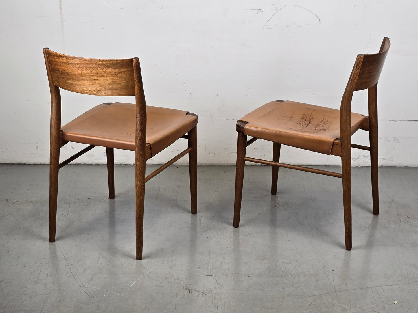 GEORG LEOWALD STUHL stühle esszimmer küche vintage teak esstisch mid century