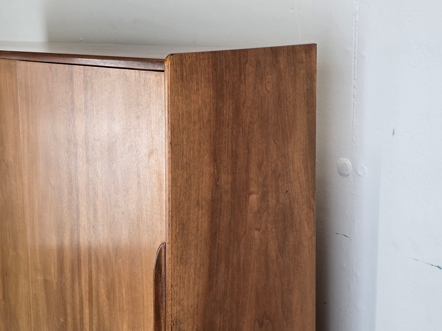 BEHR HIGHBOARD sideboard holz vintage schrank mid century schubladen schiebetüren ebw erwin behr wendlingen