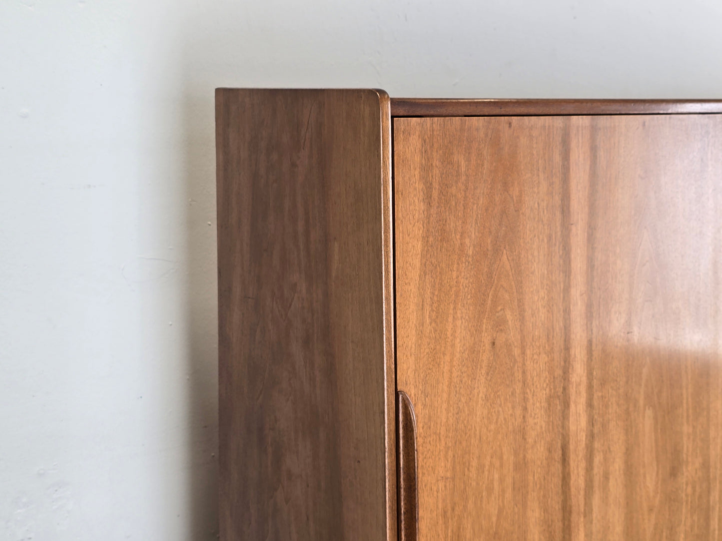 BEHR HIGHBOARD sideboard holz vintage schrank mid century schubladen schiebetüren ebw erwin behr wendlingen