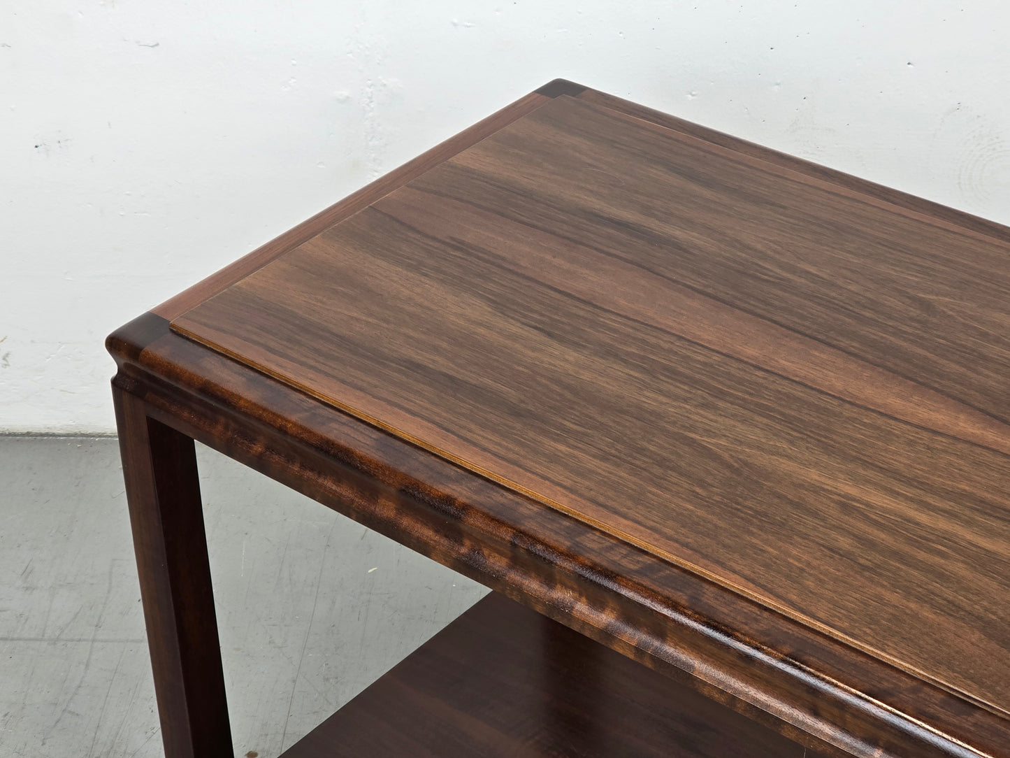 VINTAGE NUSSBAUM TV BOARD couchtisch serviertisch tisch regal holz antik
