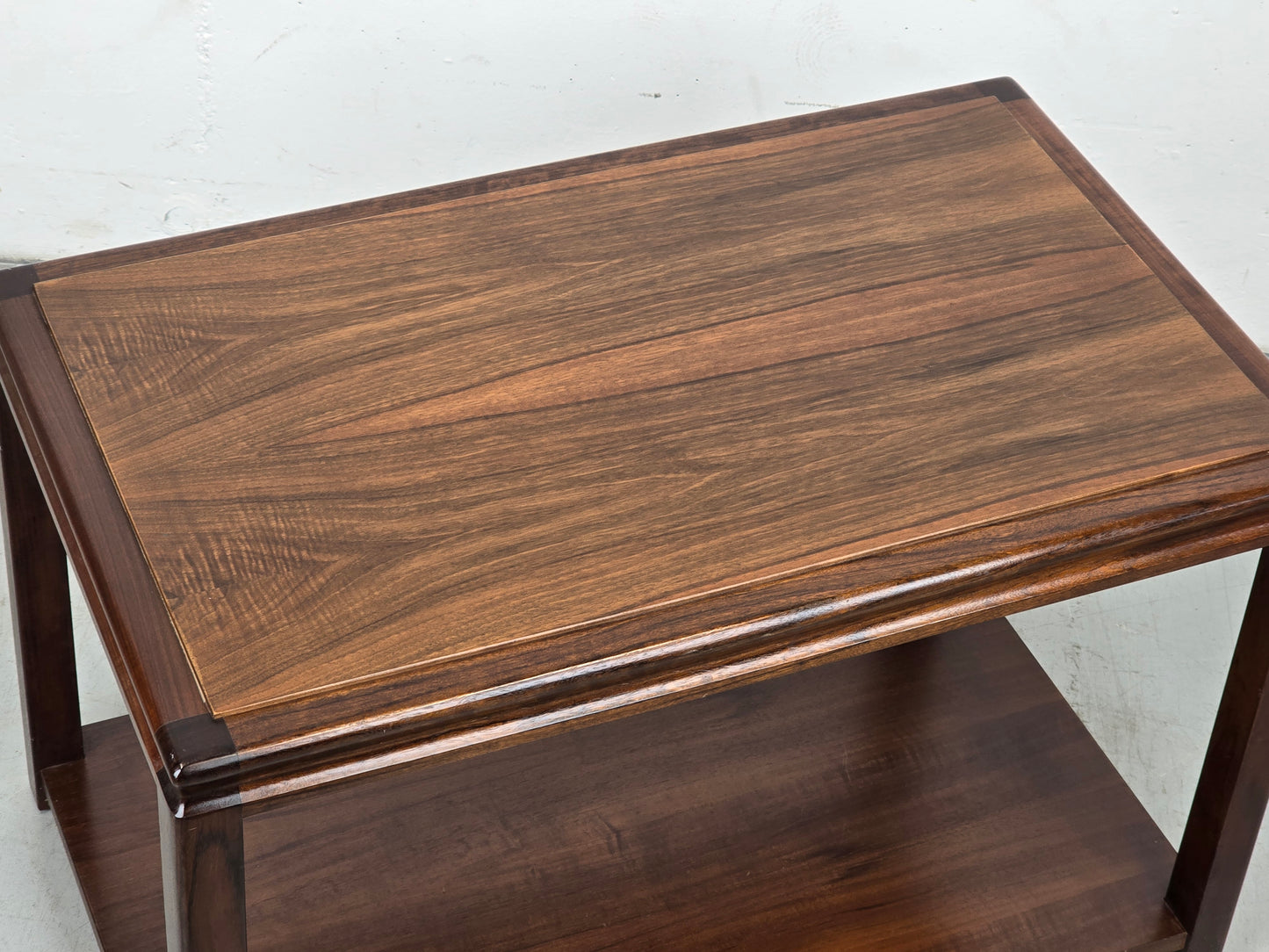 VINTAGE NUSSBAUM TV BOARD couchtisch serviertisch tisch regal holz antik