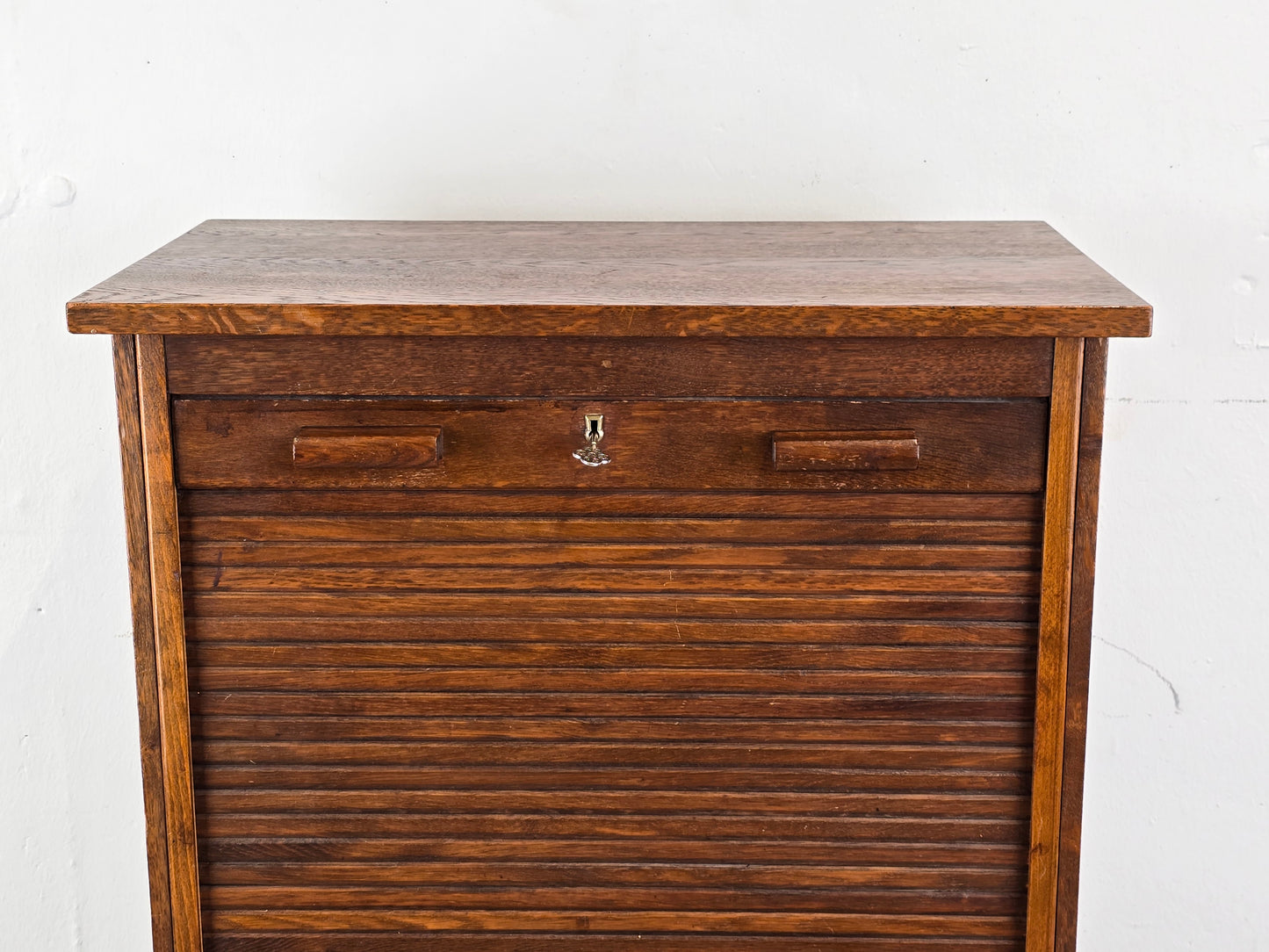 ROLLADEN SCHRANK antik vintage akten büro art deco rolltüren kommode holz