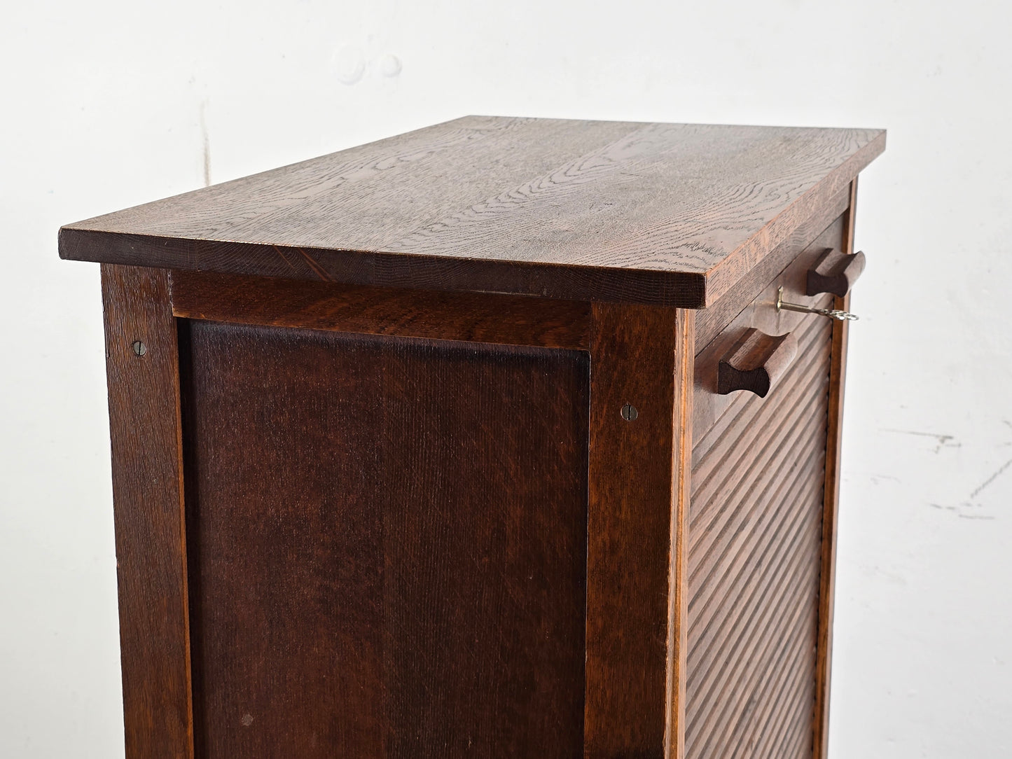 ROLLADEN SCHRANK antik vintage akten büro art deco rolltüren kommode holz