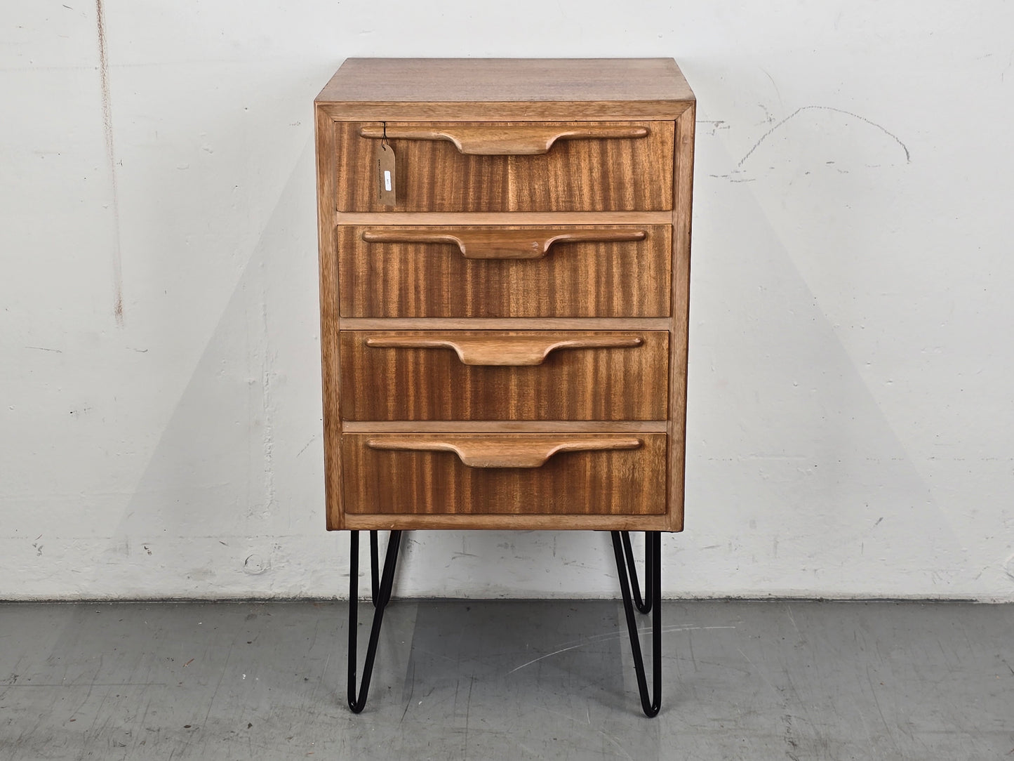 VINTAGE ABLAGE schubladen kommode nachttisch holz 1960er teak mid century