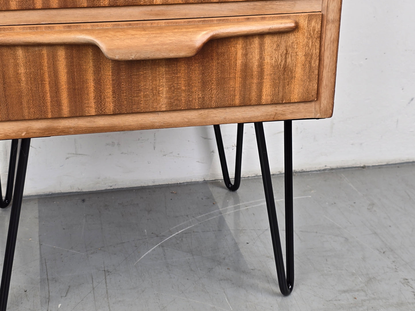 VINTAGE ABLAGE schubladen kommode nachttisch holz 1960er teak mid century