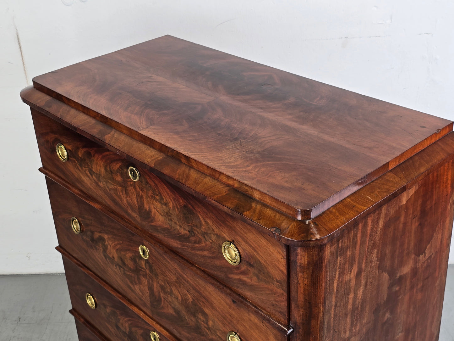 BIEDERMEIER KOMMODE antik nussbaum holz schubladen vintage