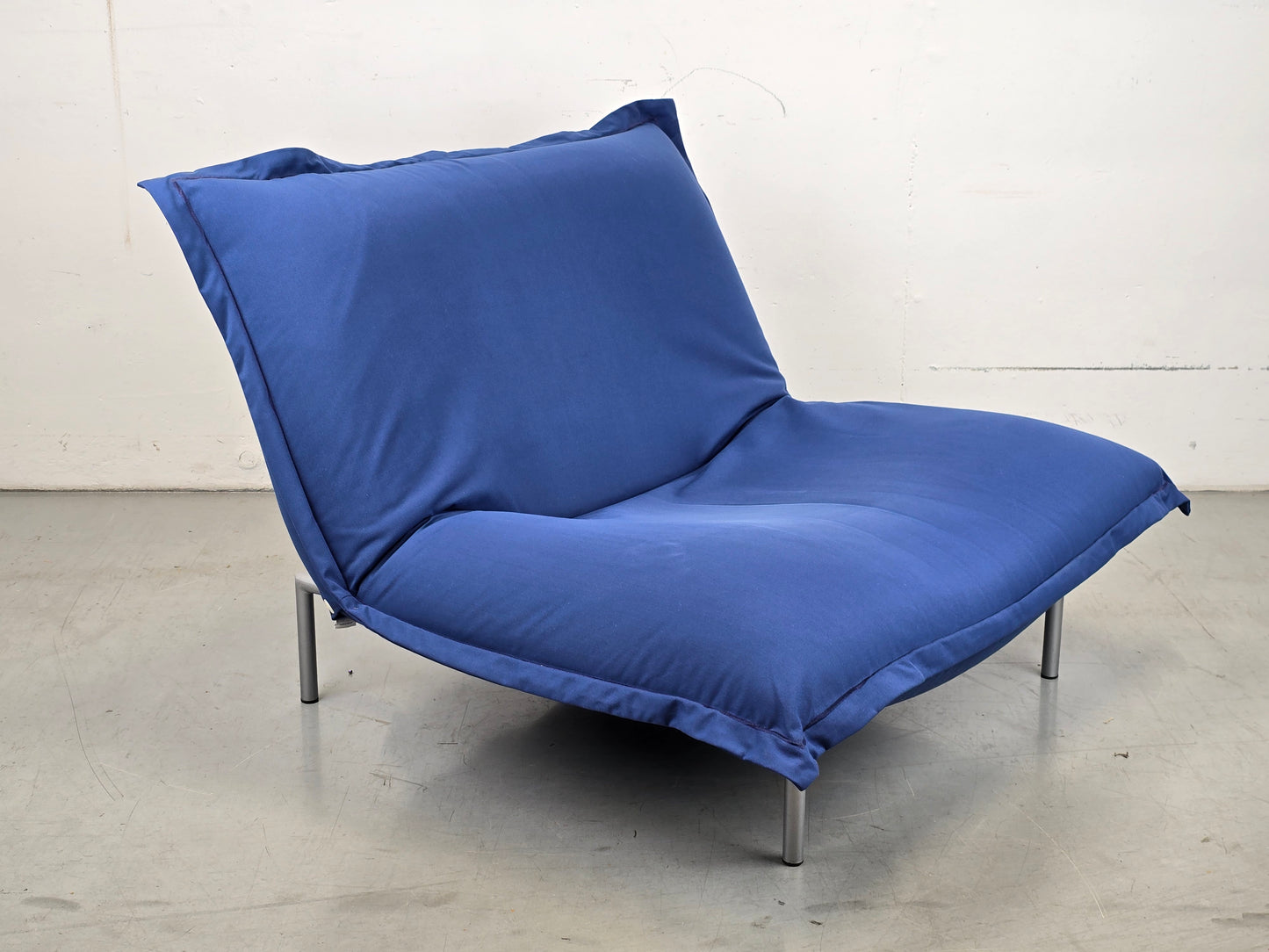 LIGNE ROSET SESSEL sofa couch CALIN vintage pascal mourgue blau sitzsack
