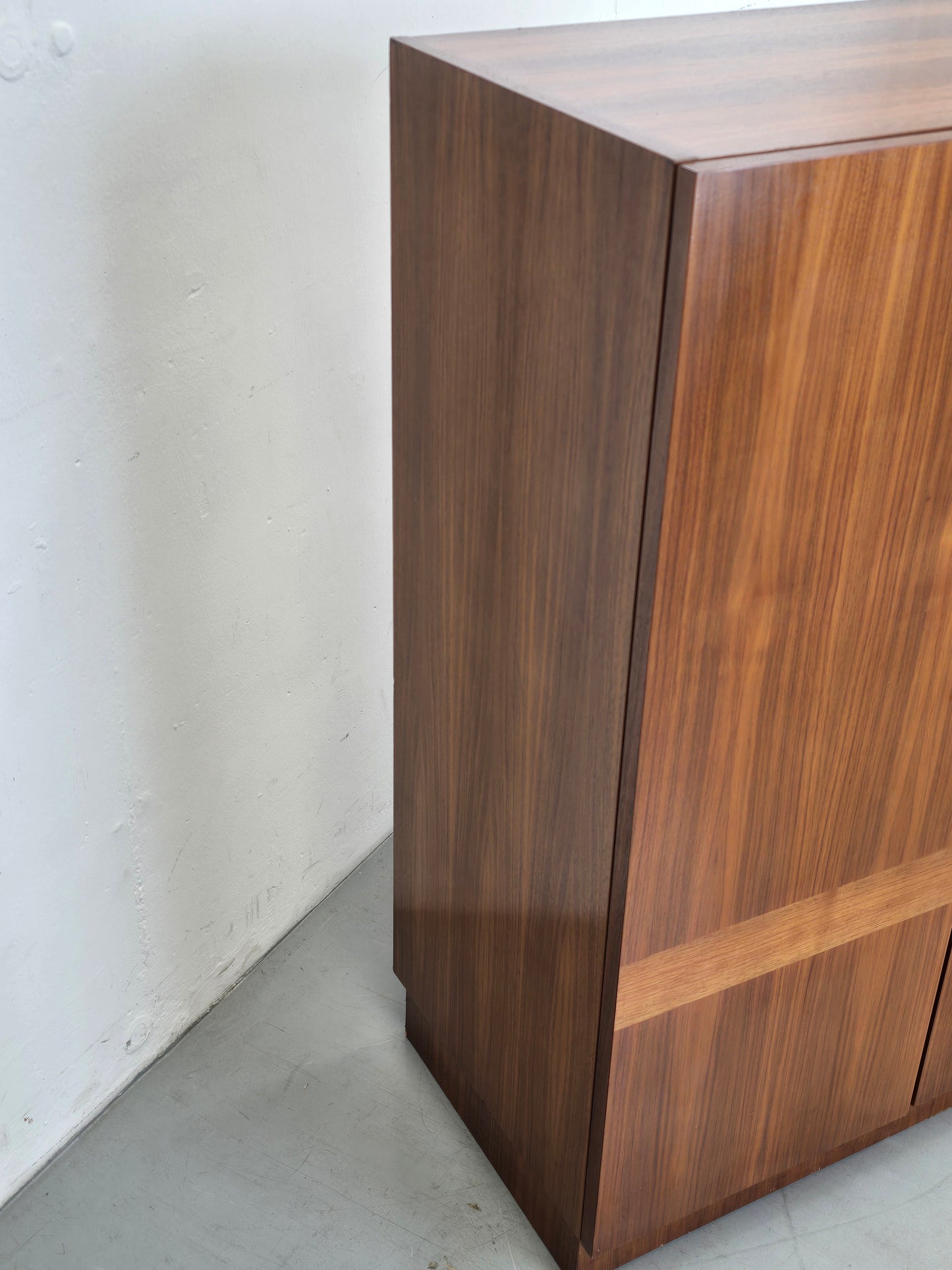 MID CENTURY HIGHBOARD kommode sideboard holz vintage nussbaum 60s