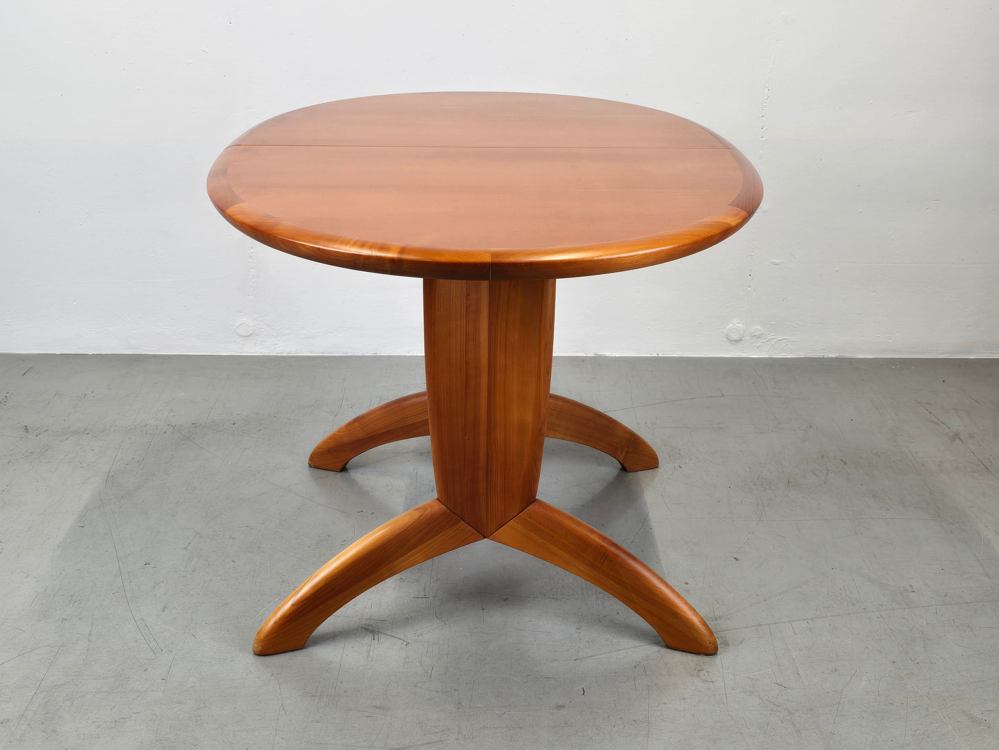 KIRSCHBAUM HOLZ ESSTISCH oval vintage kirsche esszimmer ausziehbar