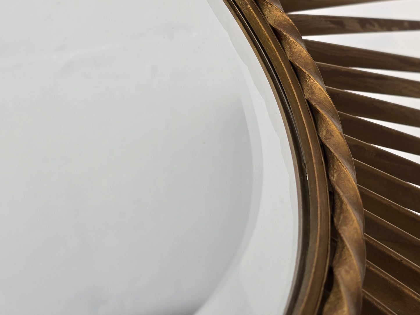 CHATY VALLAURIS SONNEN SPIEGEL vintage 1950er rund 1960er Hexenaugenmotiv