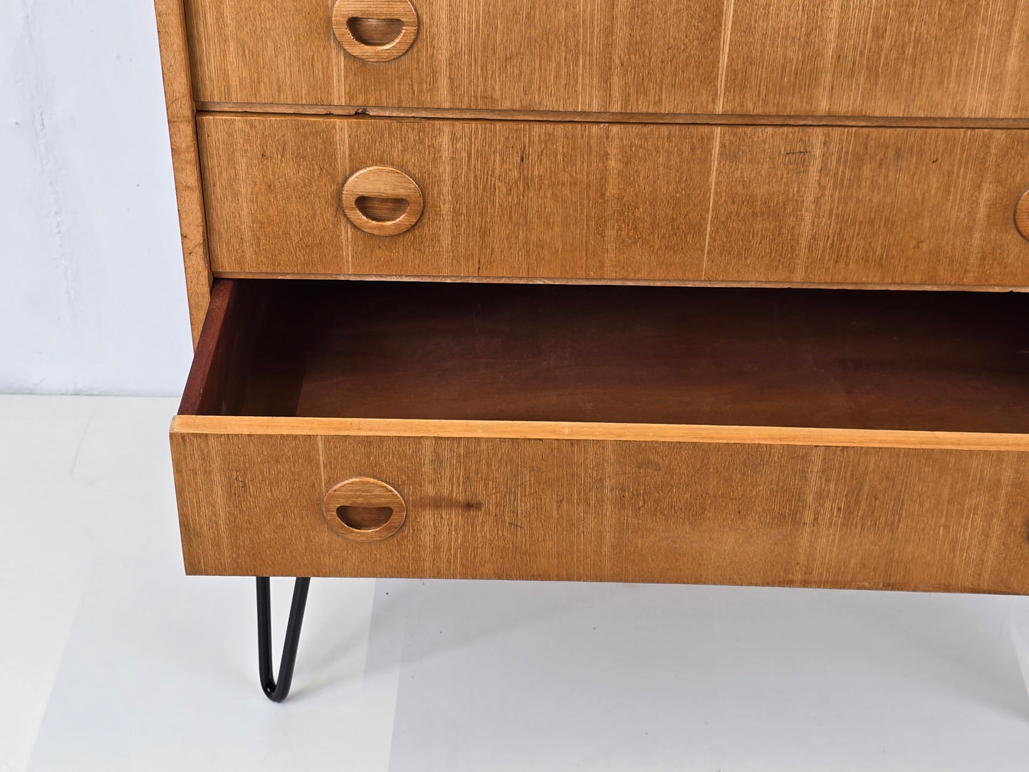 MUSTERRING KOMMODE schubladen sideboard holz vintage rüster mid century