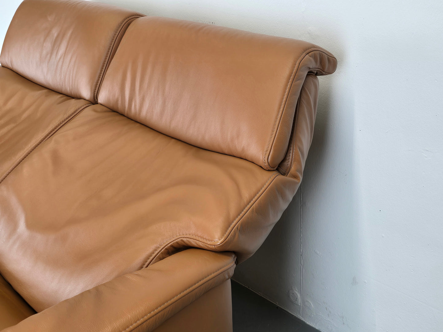 HIMOLLA sofa 2er 2 sitzer tv sessel leder braun kino kippbar couch garnitur