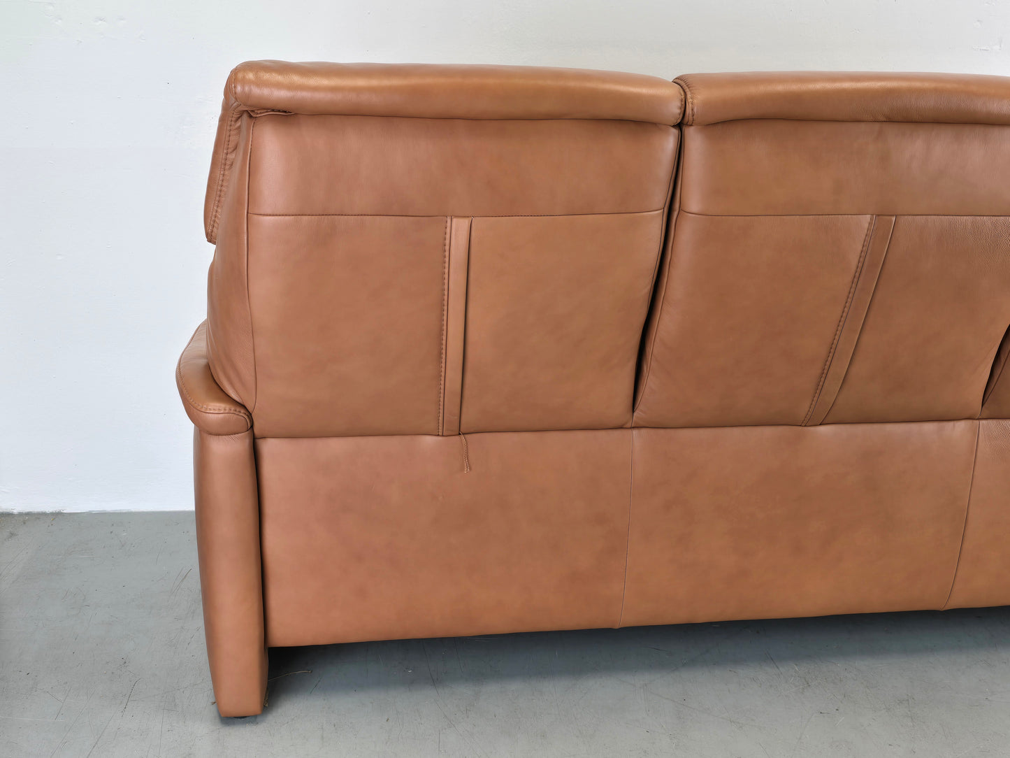 HIMOLLA sofa 3er 3 sitzer tv sessel leder braun kino couch garnitur echtleder