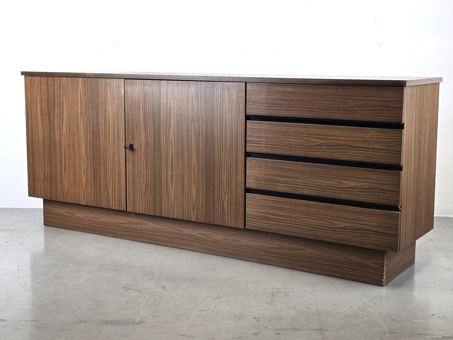 VINTAGE SIDEBOARD kommode tv resopal board ddr retro 1960er braun