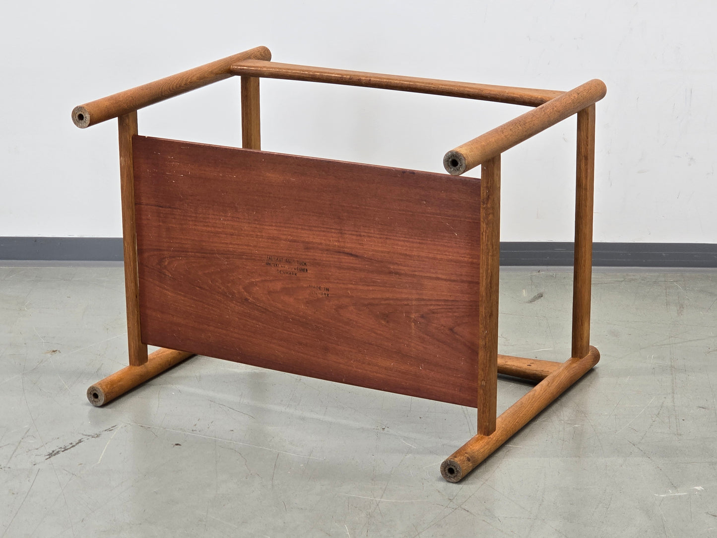 HANS J WEGNER TEAK TISCH couchtisch servierwagen holz beistelltisch massiv