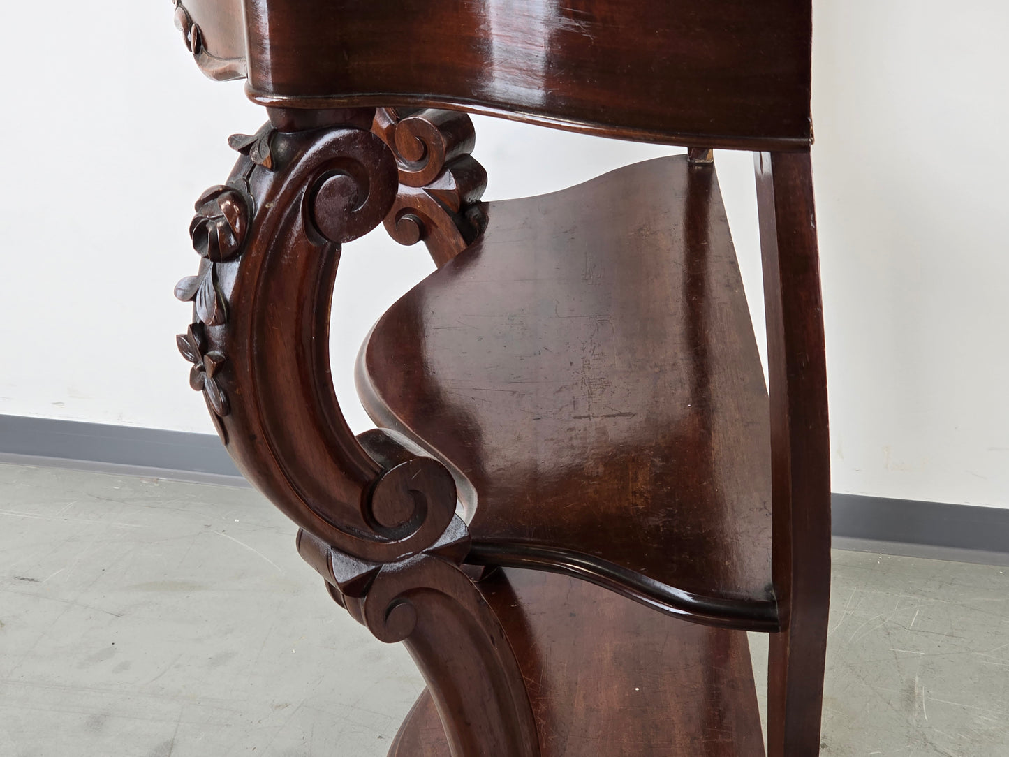 ANTIK KONSOLENTISCH marmor stein tisch beistelltisch vintage mahagoni französisch kommode flur eingang