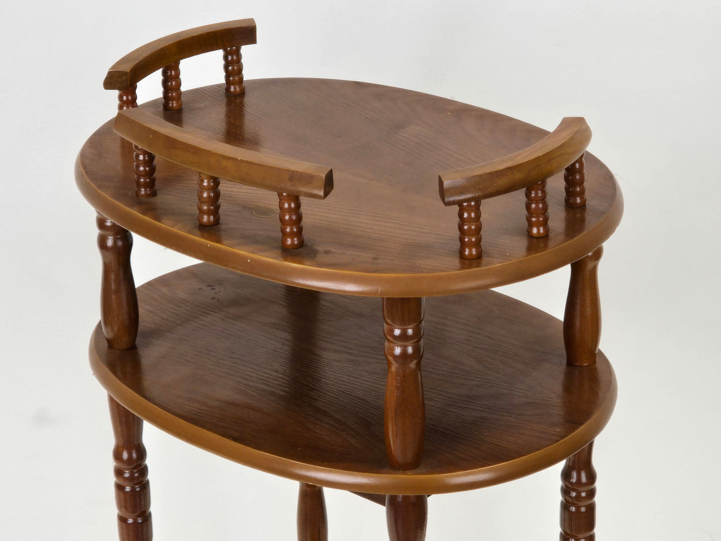 VINTAGE ABLAGE Etagere Beistelltisch Holz Regal Nachtschrank antik blumen tisch