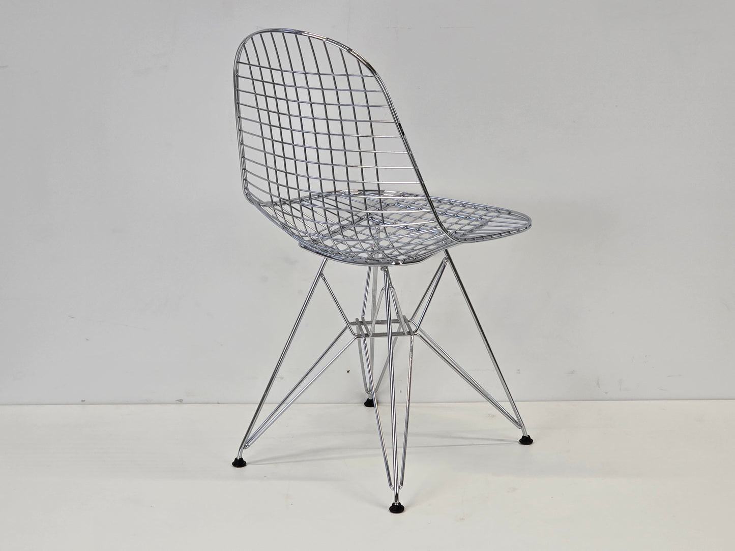 VITRA EAMES Wire Chair DKR-2 Stuhl Chrom Drahtstuhl Designklassiker