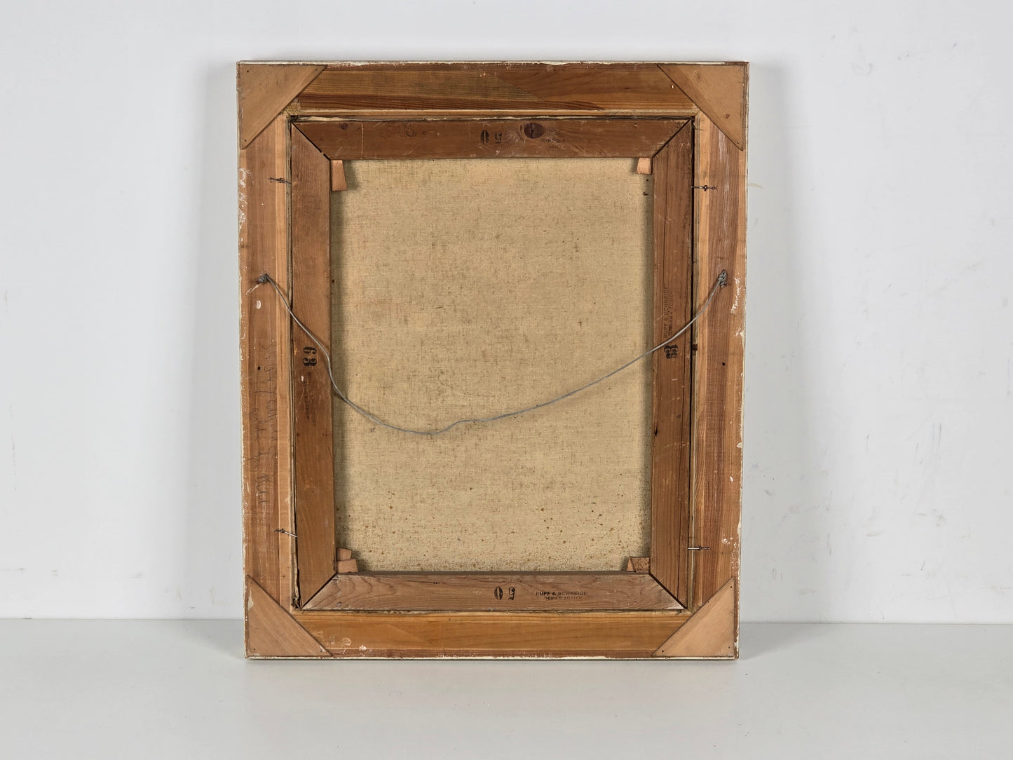 ANTIKES ÖLGEMÄLDE Bergsee Alpen Panorama Schweizer Künstler Signiert Rahmen